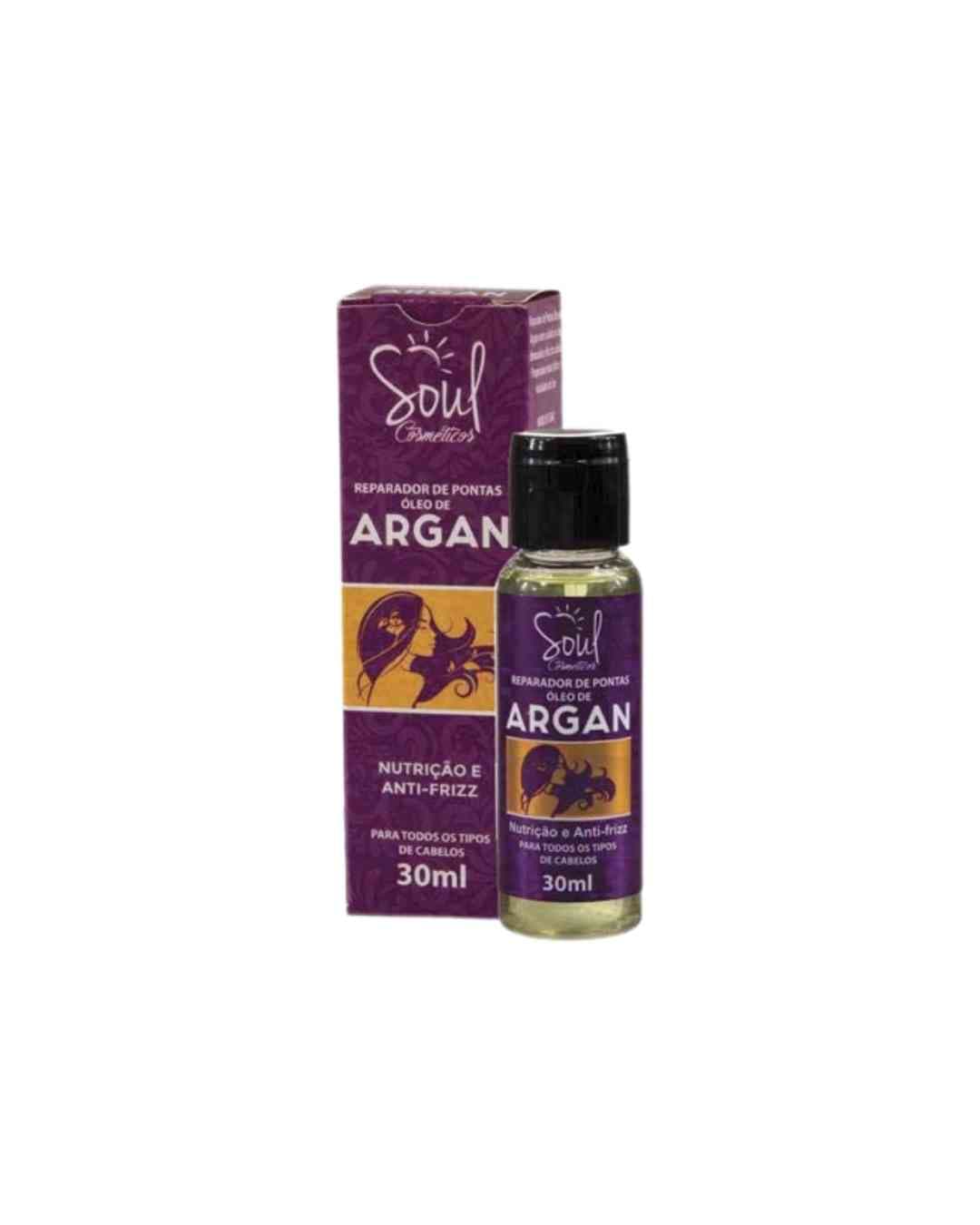 REPARADOR DE PONTAS OLEO DE ARGAN 30 ML SOUL COSMETICOS