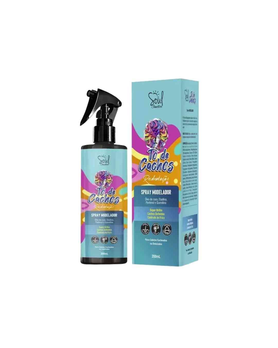 SPRAY MODELADOR SOUL CACHEADINHA 200ML SOUL COSMETICOS