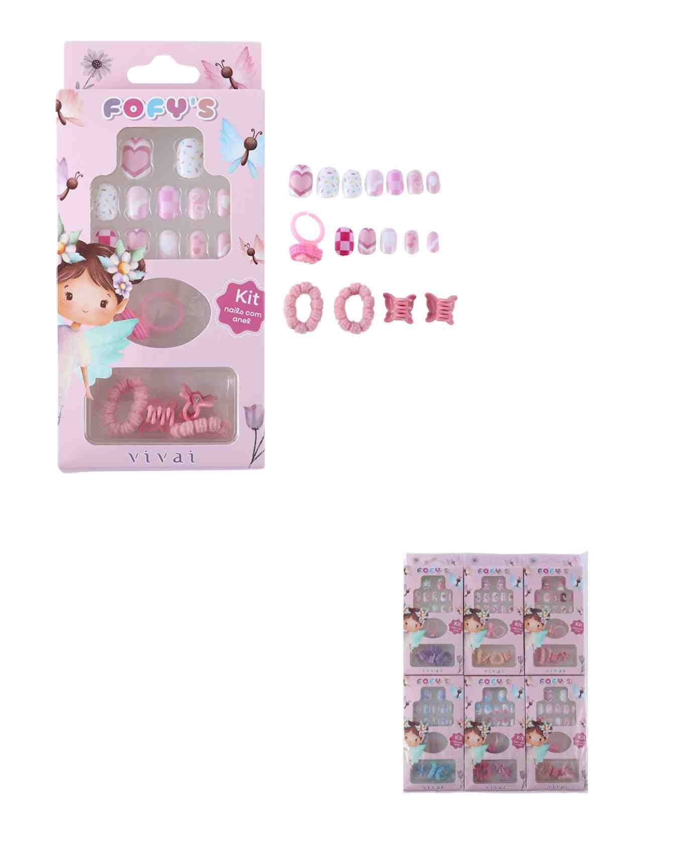 5065.1.1 KIT NAIL COM ANEL FOFYS PC/12 VIVAI