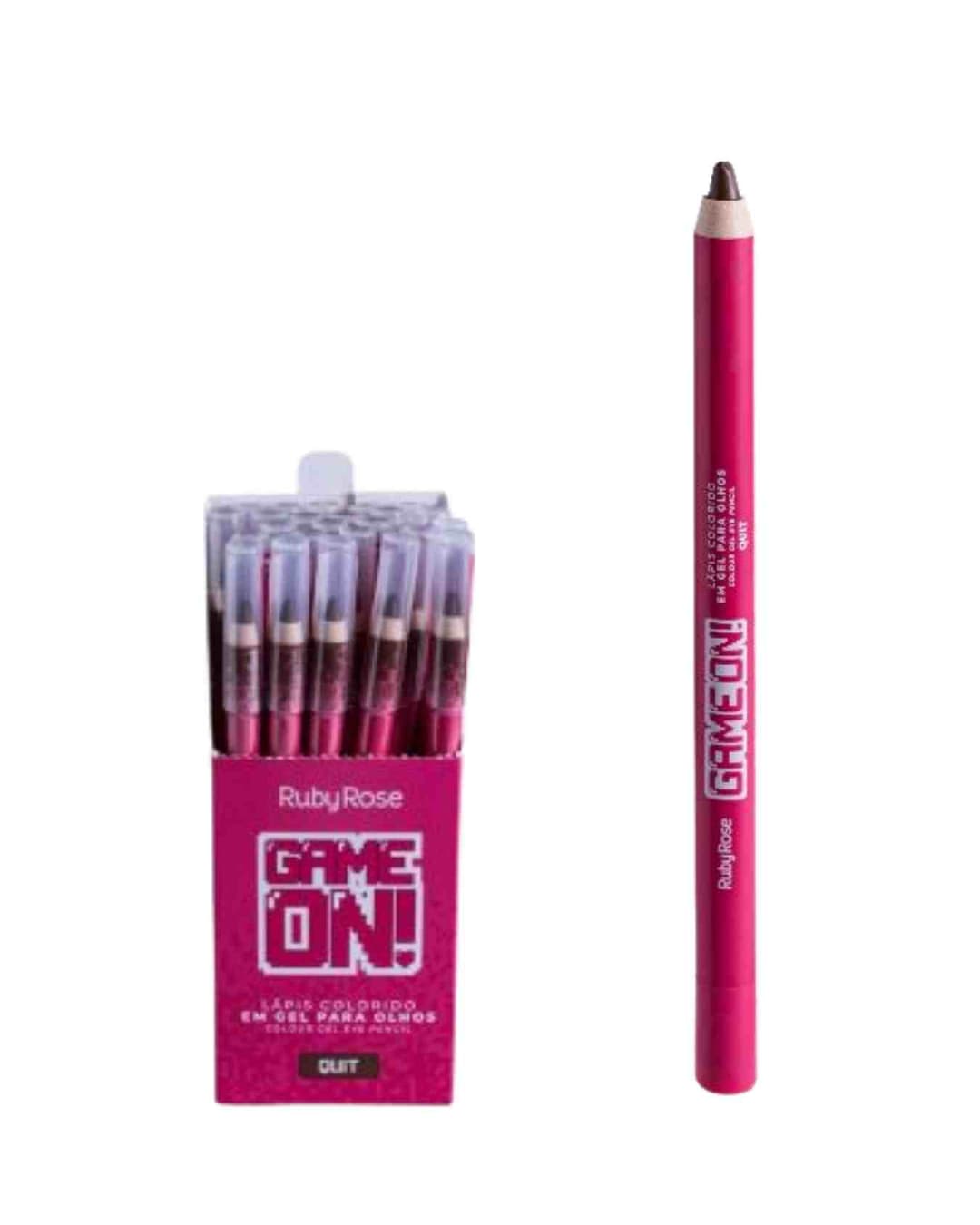 HB 2400-6 LAPIS COLORIDO GEL P OLHOS GAME ON RUBY ROSE CX/24