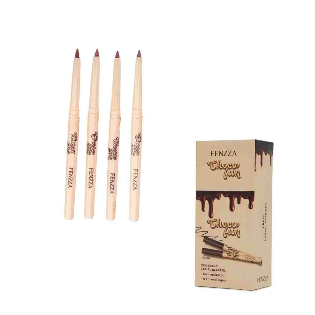 FZ27005 LAPIS LABIAL RETRATIL CHOCO FUN CX/24 FENZZA MAKE UP