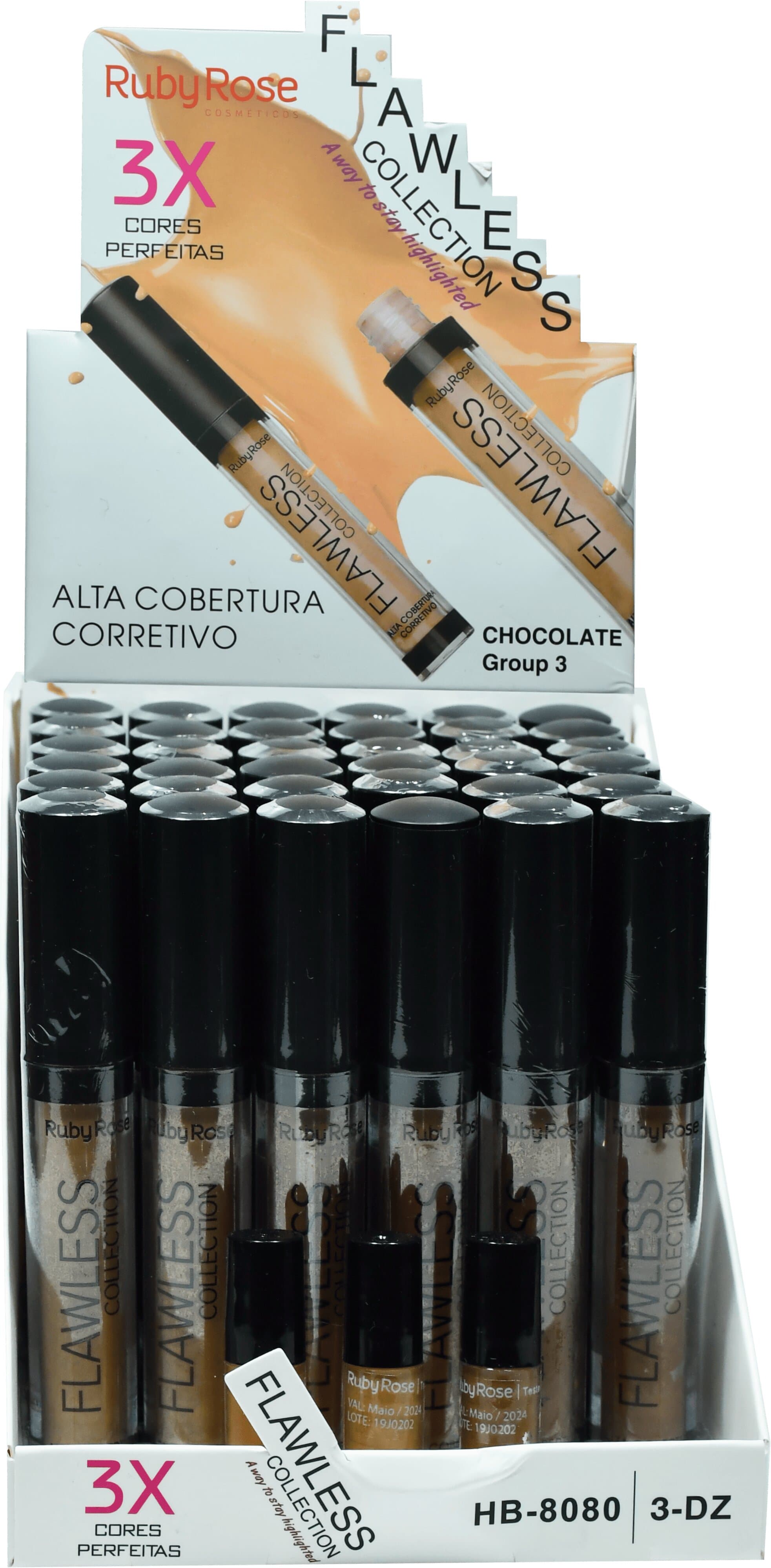 HB 8080-3 CORRETIVO FLAWLESS COLLECTION RUBY ROSE CX/36
