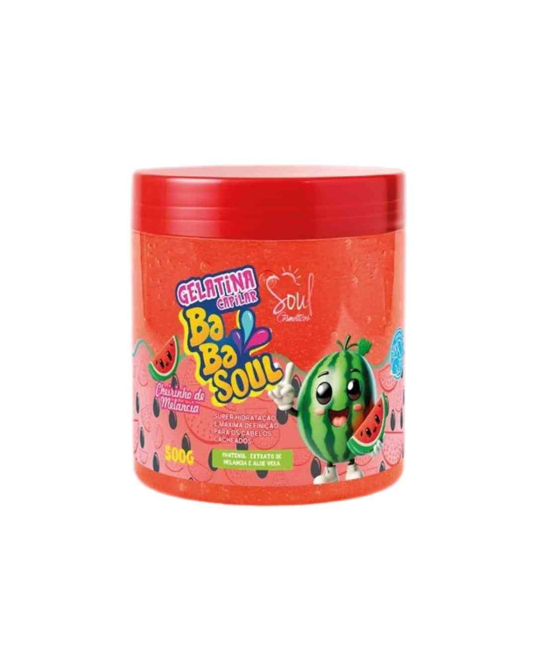 GELATINA CAPILAR BABASOUL MELANCIA 500G SOUL COSMETICOS