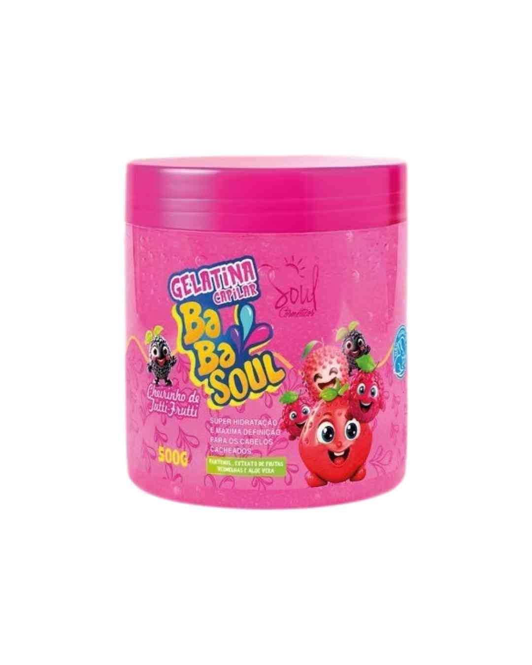 GELATINA CAPILAR BABASOUL TUTTI FRUTTI 500G SOUL COSMETICOS