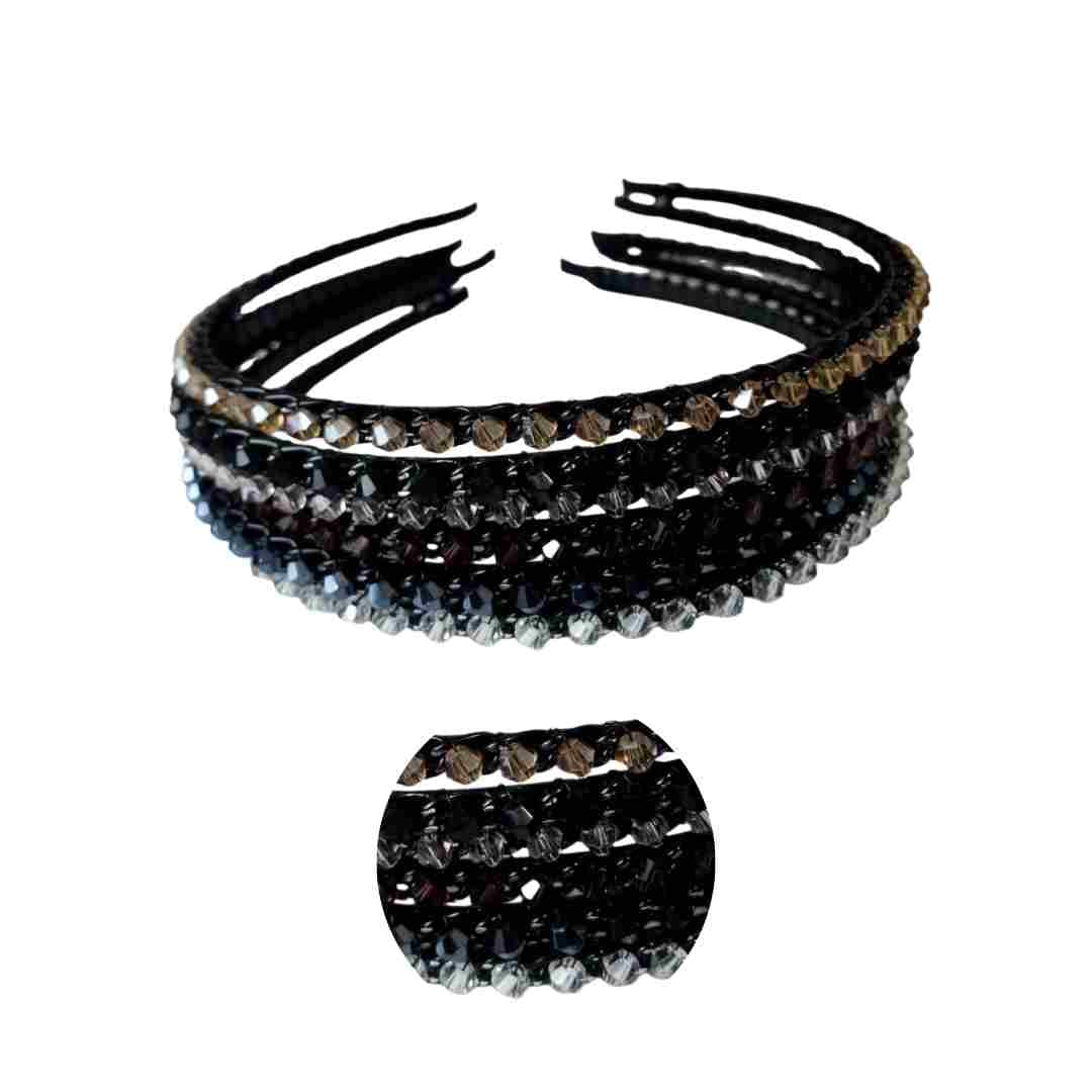 DF442-TI0110-10 TIARA P/ CABELO PEDRARIAS 1 TIRA  CX/12 DAFU