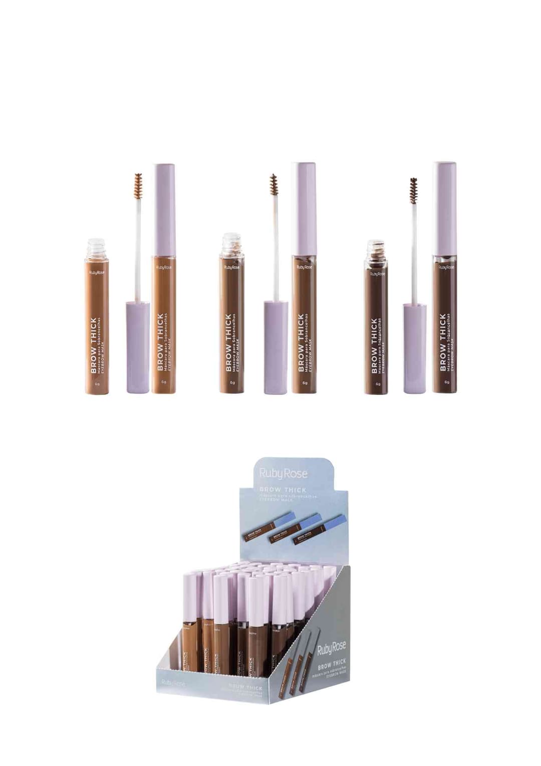 HB F2800M MASCARA SOBRANCELHAS BROW THICK RUBY ROSE CX/36