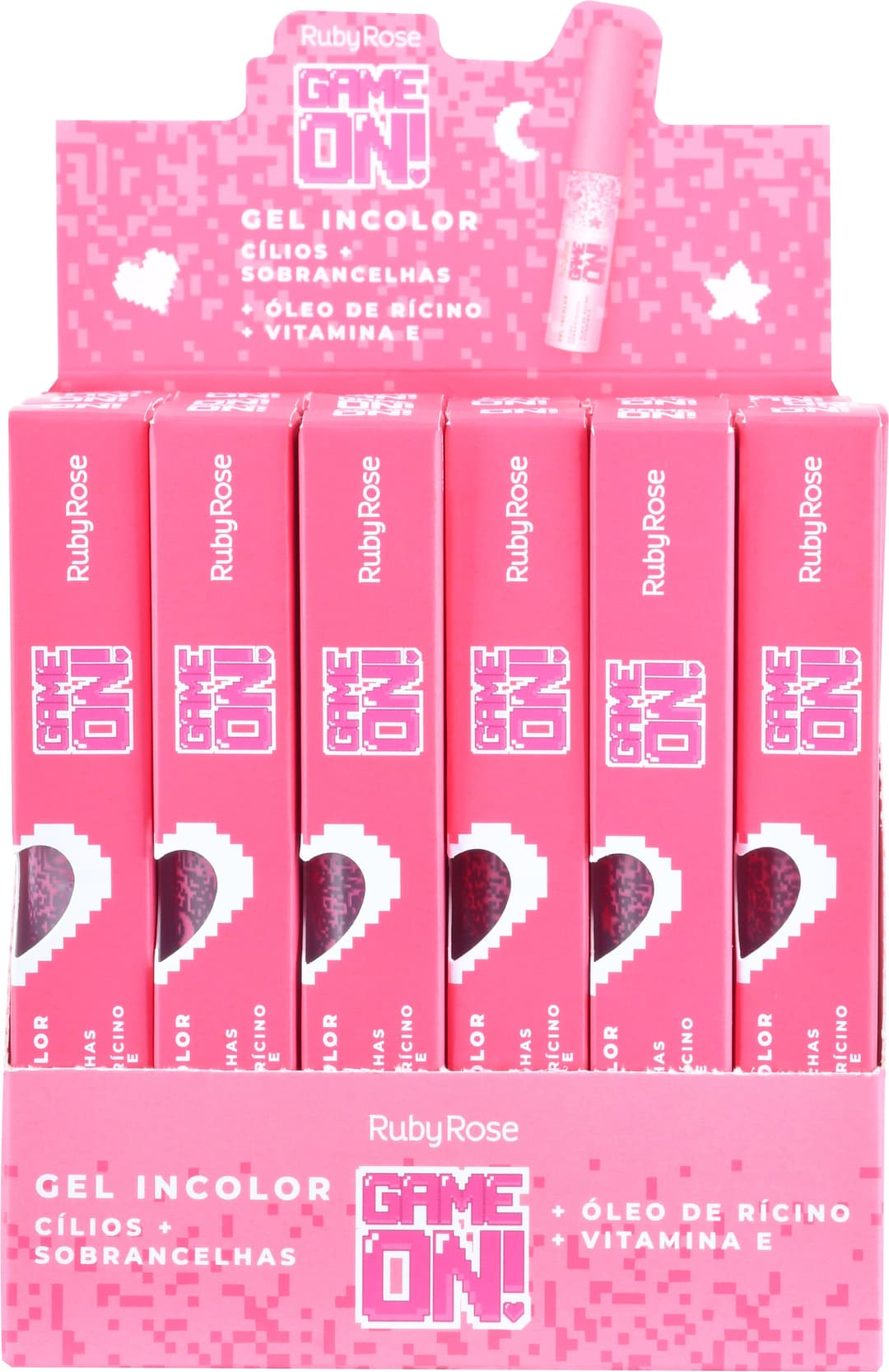 HB 509 GEL INCOLOR CILIOS/SOBRANCELH GAME ON RUBY ROSE CX/24
