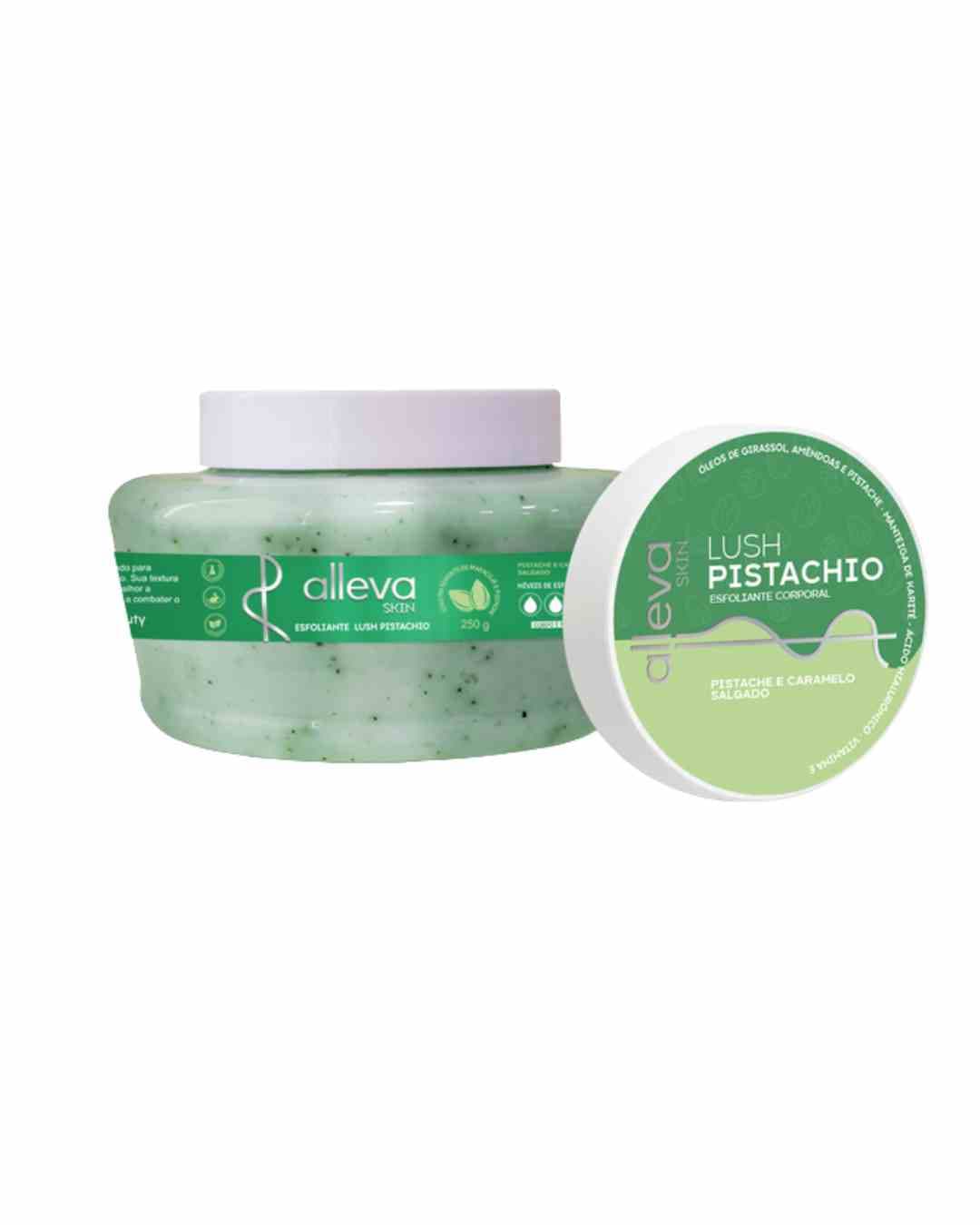 AL7405 ESFOLIANTE CORPO E ROSTO LUSH PISTACHIO 250G ALLEVA