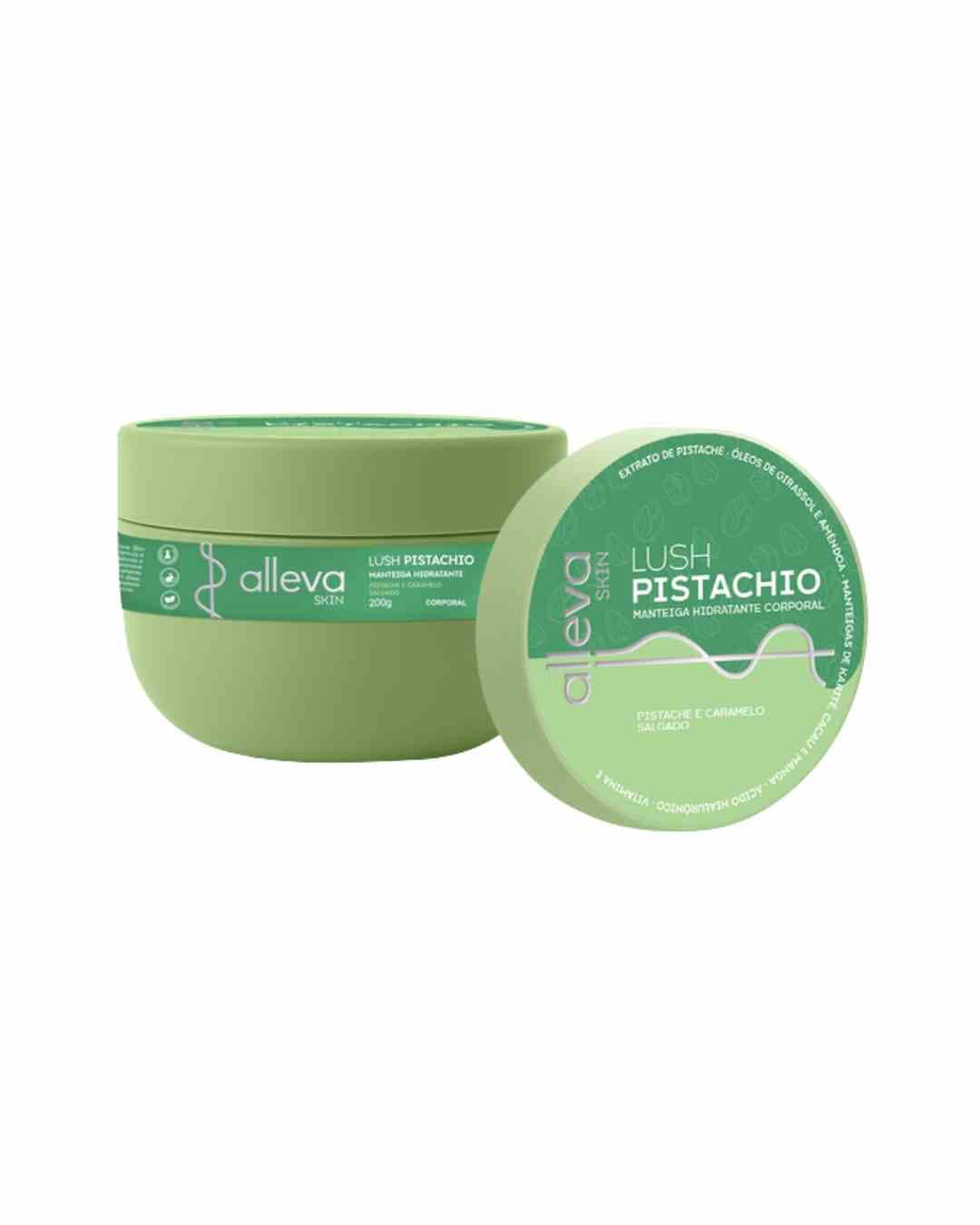 AL7605 MANTEIGA HIDRATANTE CORPO LUSH PISTACHIO 200G ALLEVA