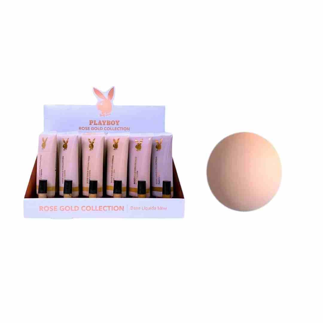 HB103838 BASE LIQUIDA ROSE GOLD COLLECTION COR 6 PLAYBOY