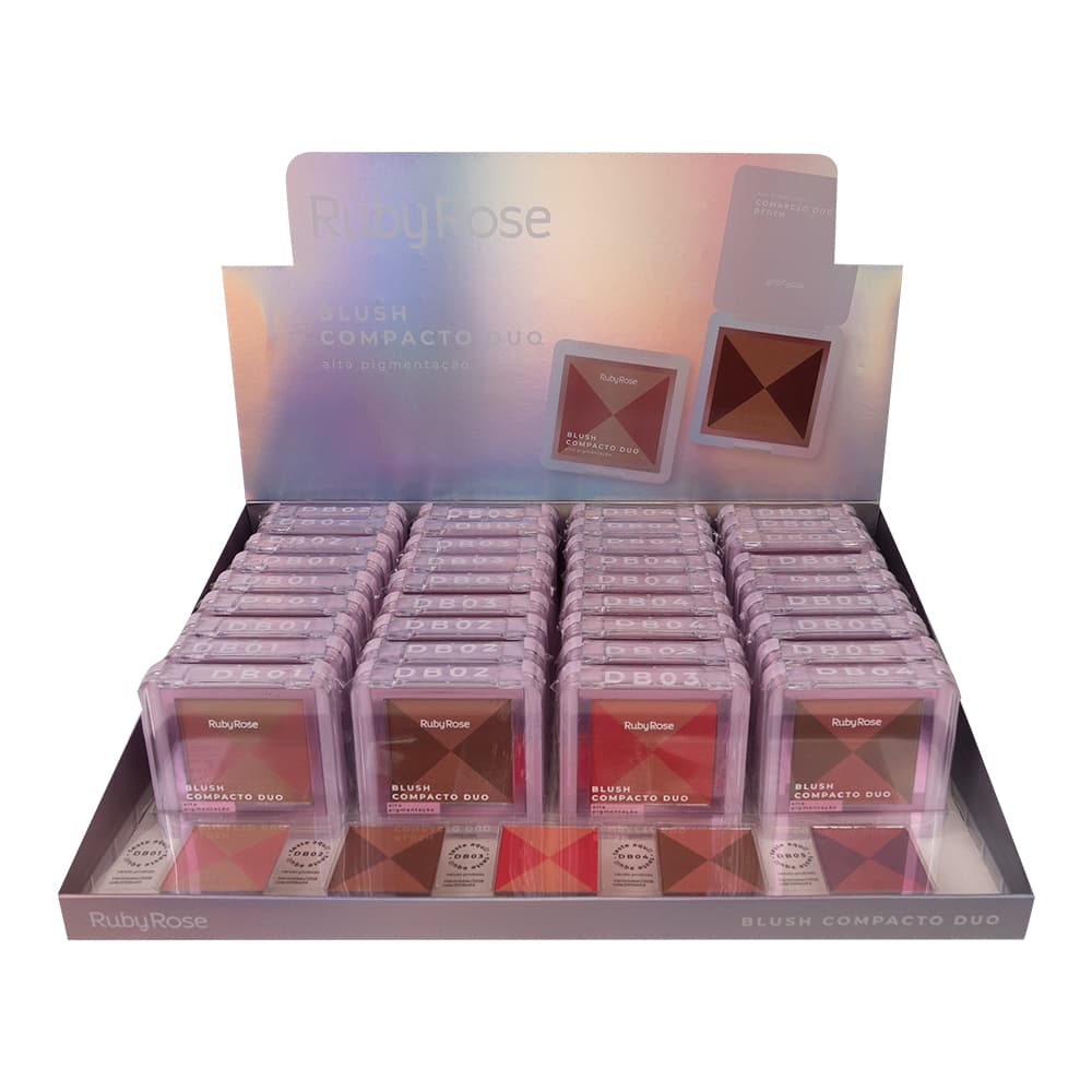 HB F585 BLUSH COMPACTO DUO RUBY ROSE CX/36