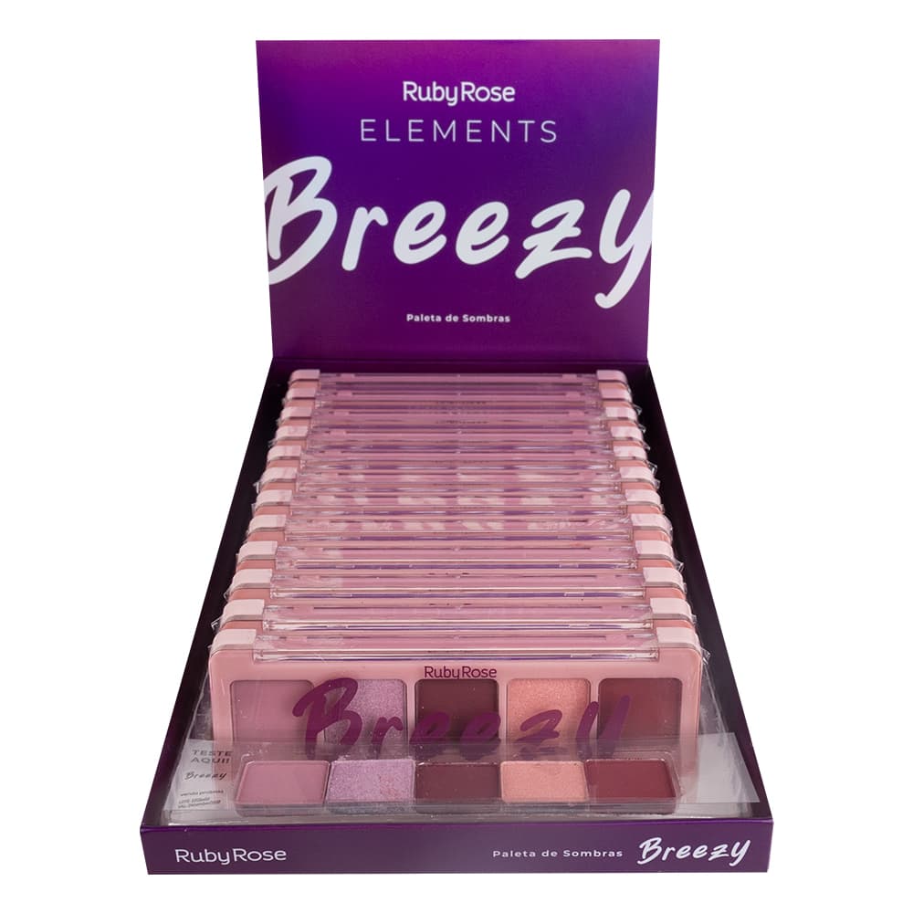 HB F535 PALETA DE SOMBRAS BREEZY RUBY ROSE CX/12
