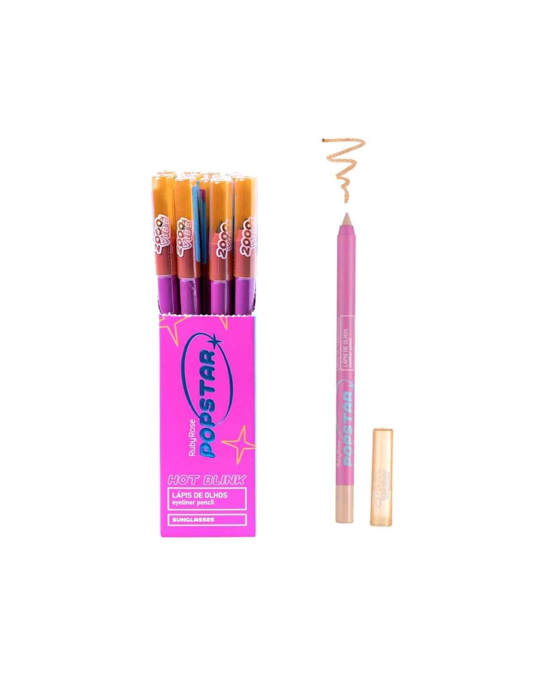 HB E2402-1 LAPIS DE OLHO GOLDEN STAR POPSTAR RUBY ROSE CX/12