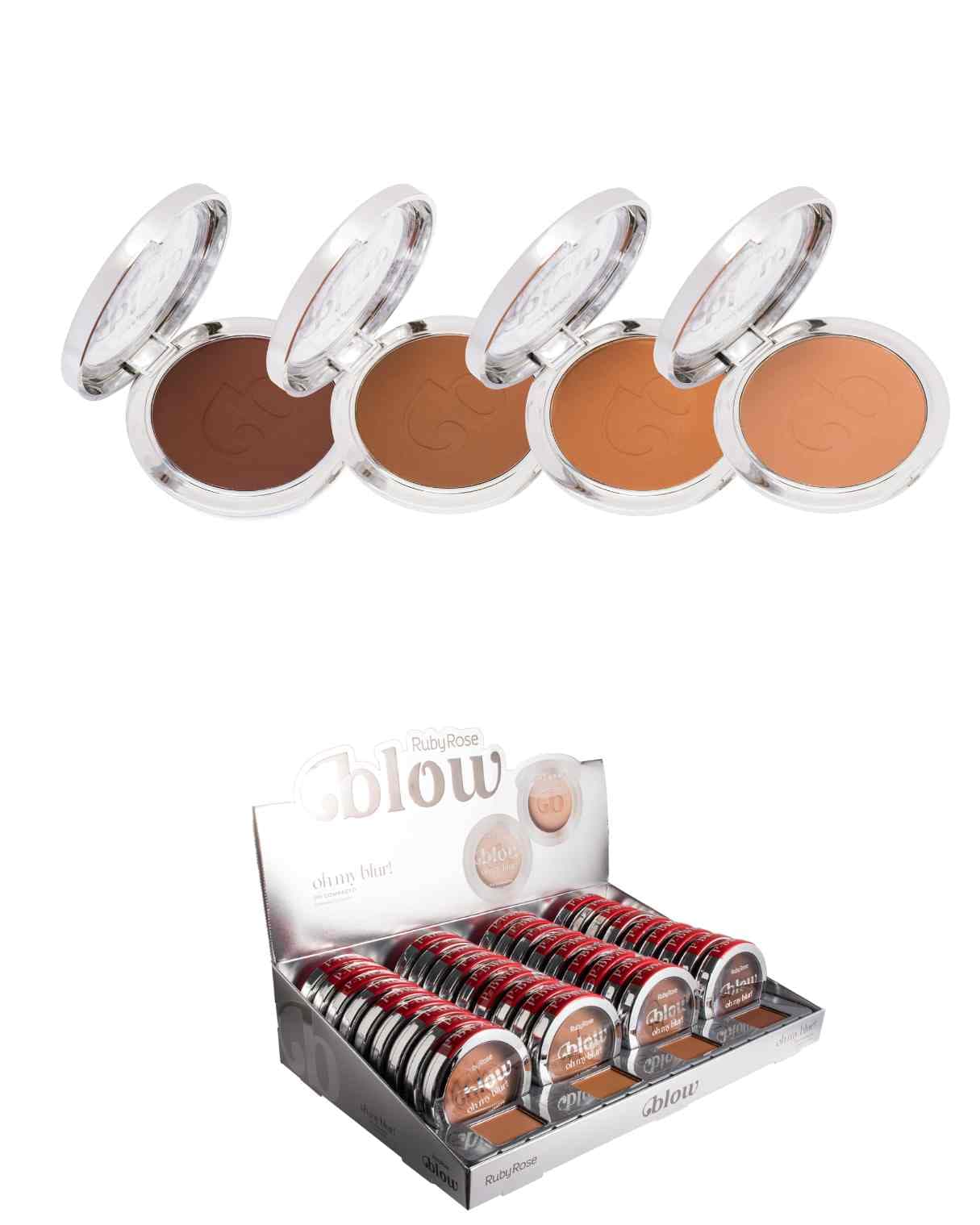 HB M405-G2 PO COMPACTO OH MY BLUR BLOW RUBY ROSE CX/36