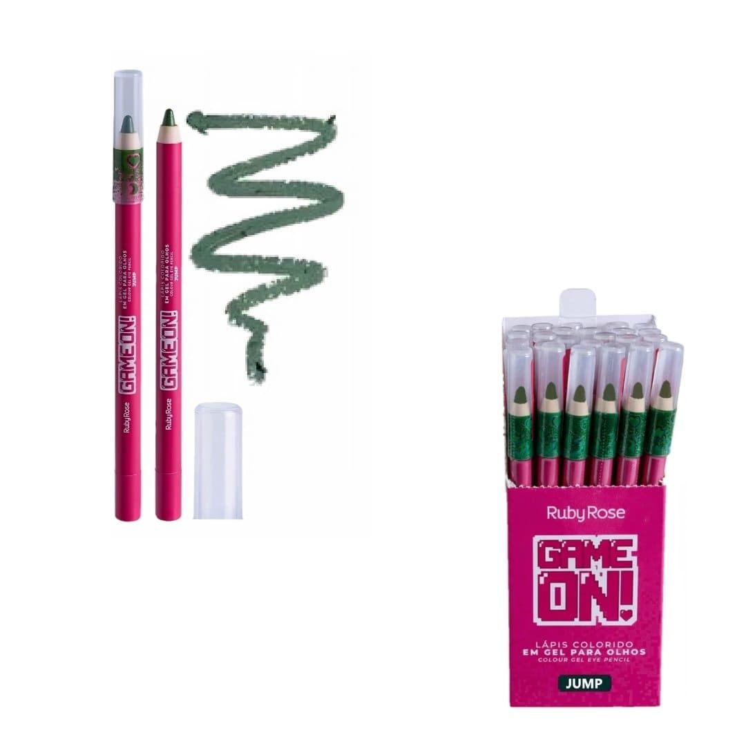 HB 2400-2 LAPIS COLORIDO GEL P OLHOS GAME ON RUBY ROSE CX/24