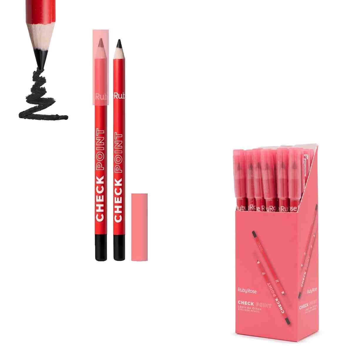 HB E2404 LAPIS DE OLHOS CHECK POINT RUBY ROSE CX/24