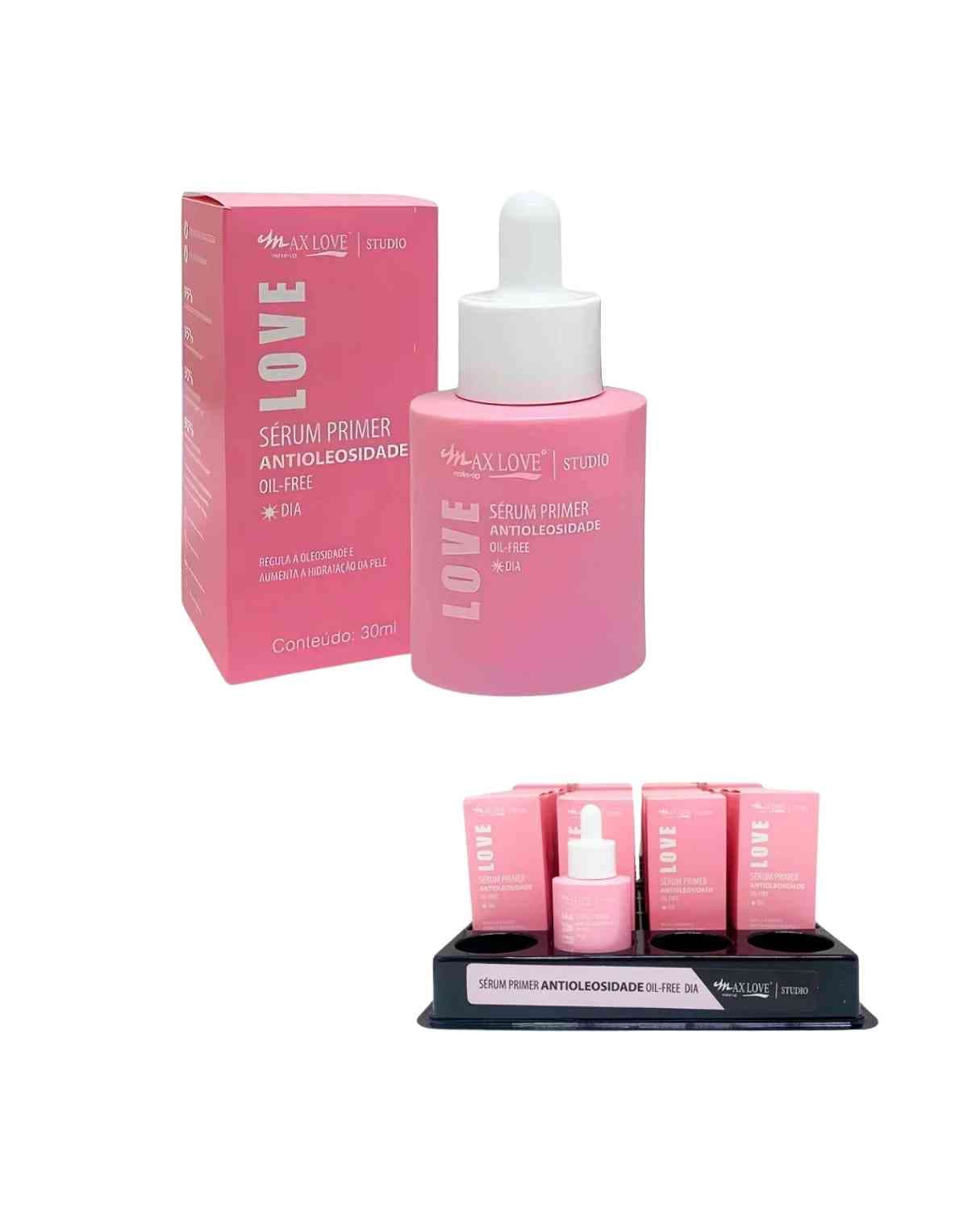 SERUM FACIAL PRIMER DIA ANTIOLEOSIDADE 30ML CX/24 MAX LOVE