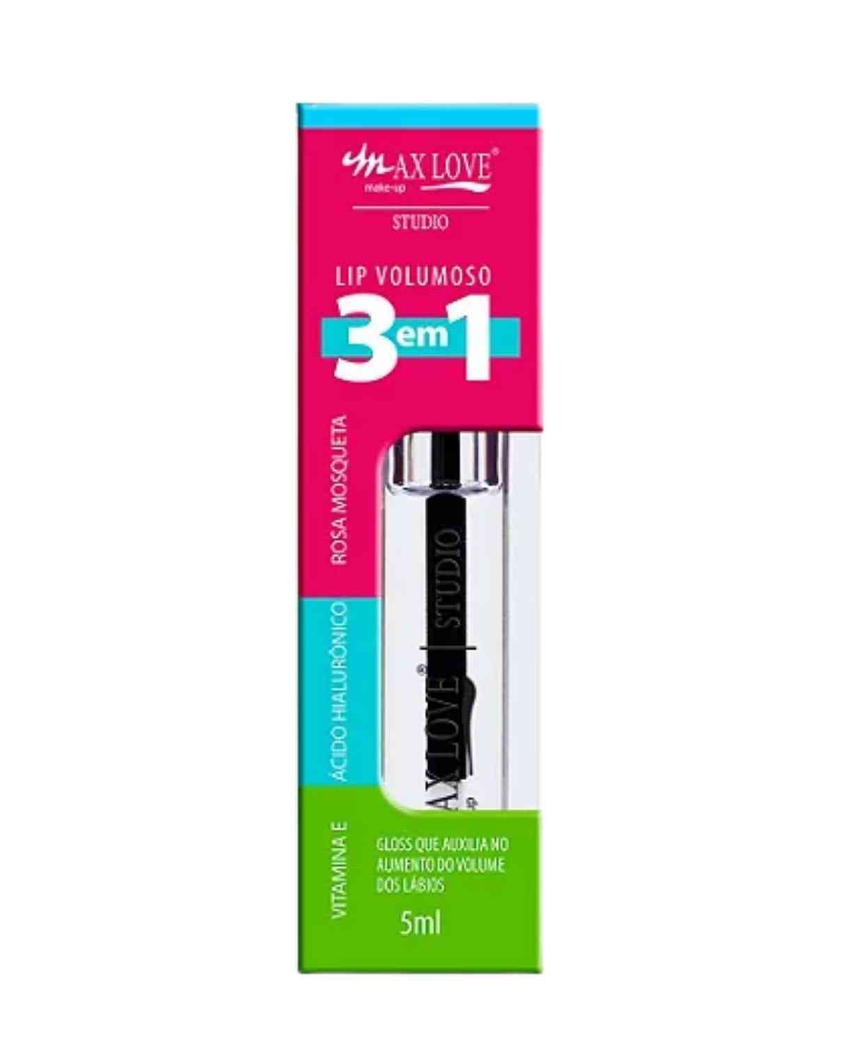 GLOSS LIP VOLUMOSO 3 EM 1 COR 300 CX/32 MAX LOVE