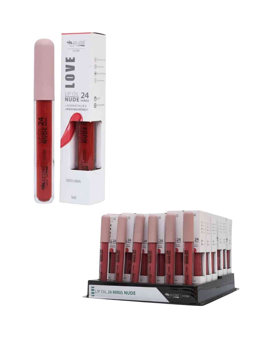 LIP OIL NUDE COR 808 CX/36 MAX LOVE
