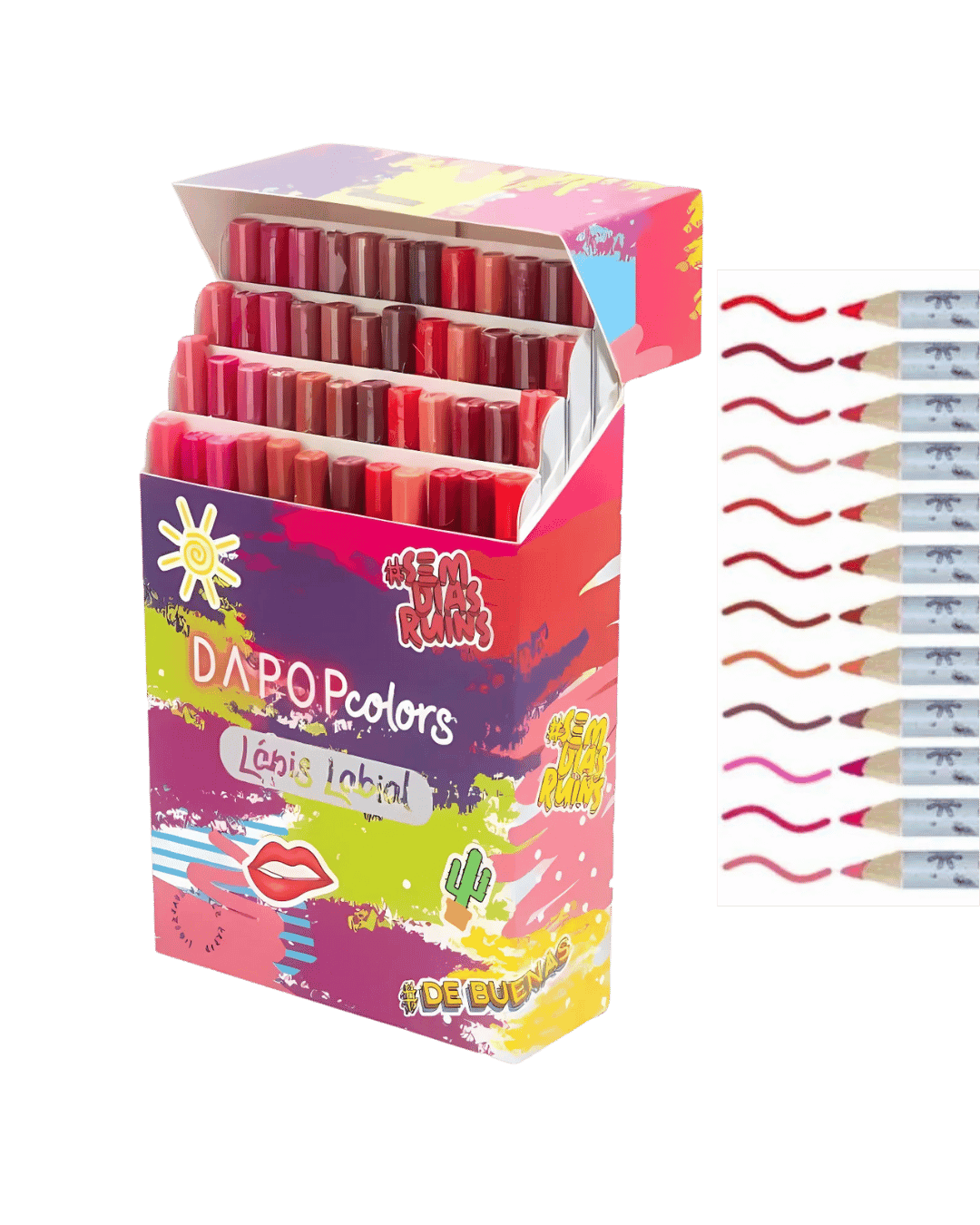 MK1020 LAPIS LABIAL COLORS CX/48 DAPOP