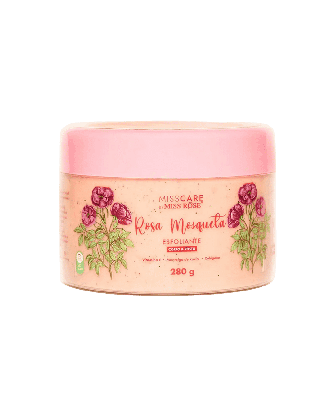 MR083-E ESFOLIANTE CORPORAL ROSA MOSQUETA 280GR MISS ROSE