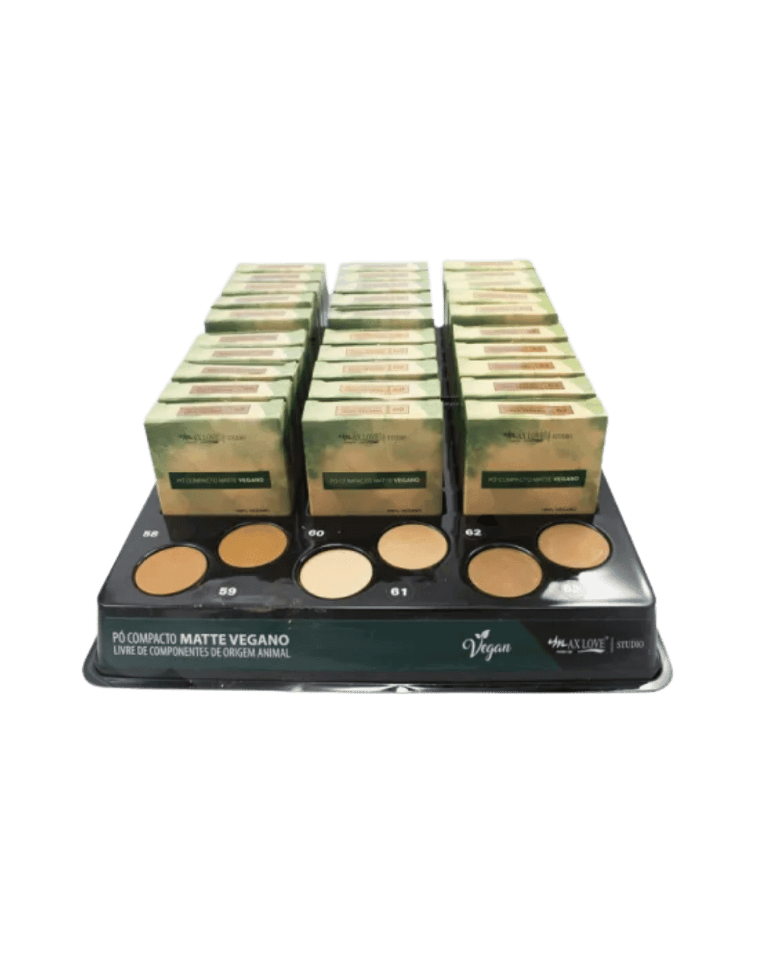 PO COMPACTO VEGANO (58 AO 63) CX/36 MAX LOVE