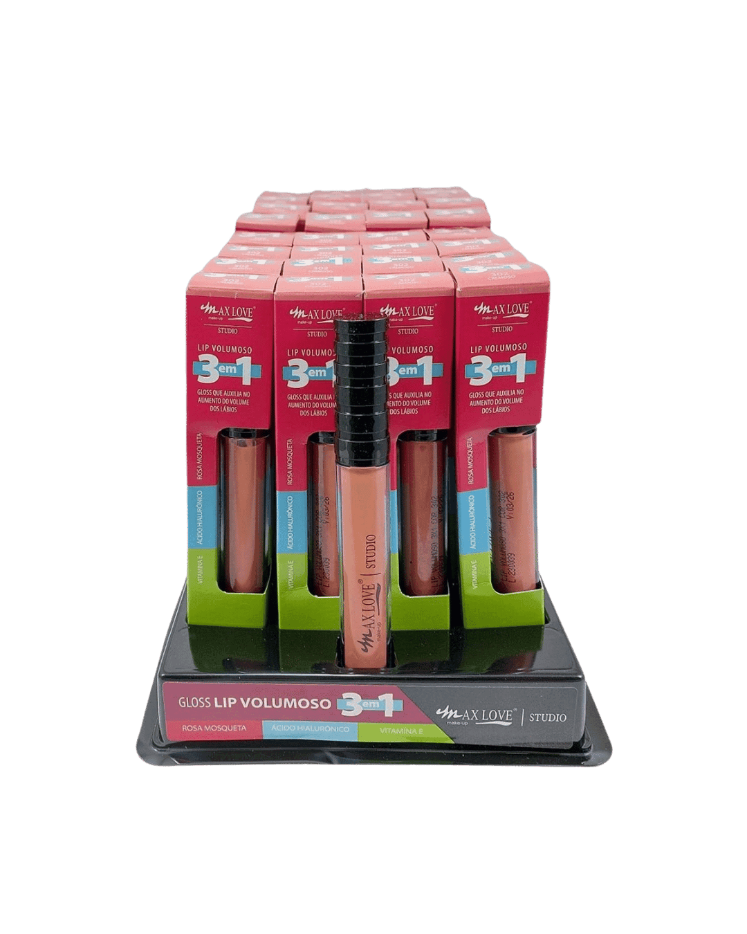 GLOSS LIP 3 EM 1 COR 302 CX/32 MAX LOVE
