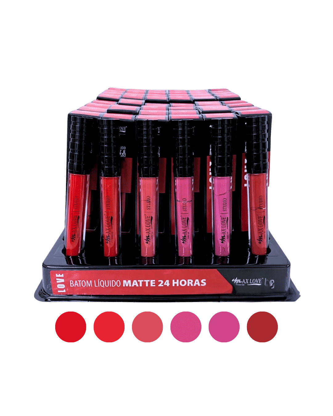 BATOM LIQUIDO MATTE 24 HORAS (45 AO 50) CX/48 MAX LOVE