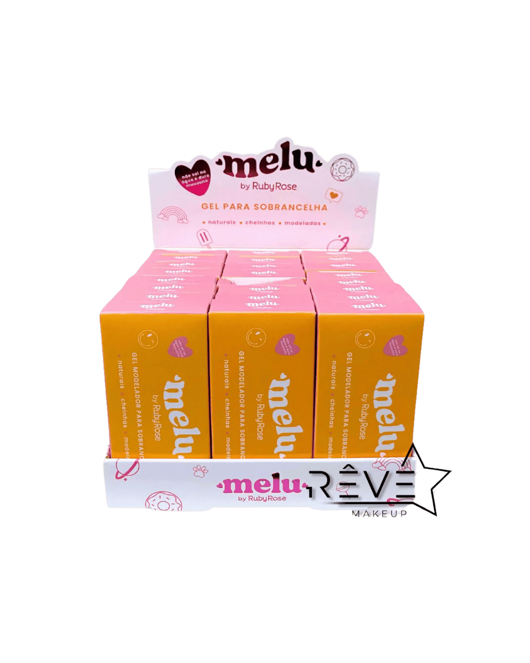 HB F518 GEL PARA SOBRANCELHAS MELU RUBY ROSE CX/24