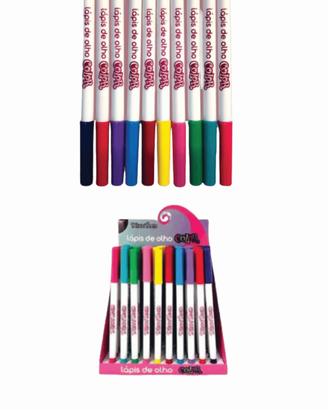 HB 102172 LAPIS DE OLHO COLORES SORTIDAS CX/80 DISCOTEEN