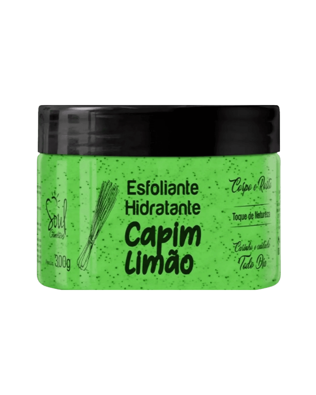 HIDRATANTE ESFOLIANTE CAPIM LIMAO 300GR SOUL COSMETICOS