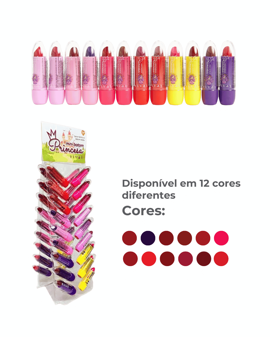 3081.1.1 BATOM BASTAO MATTE MY LITTLE PRINCESS CX/36 VIVAI