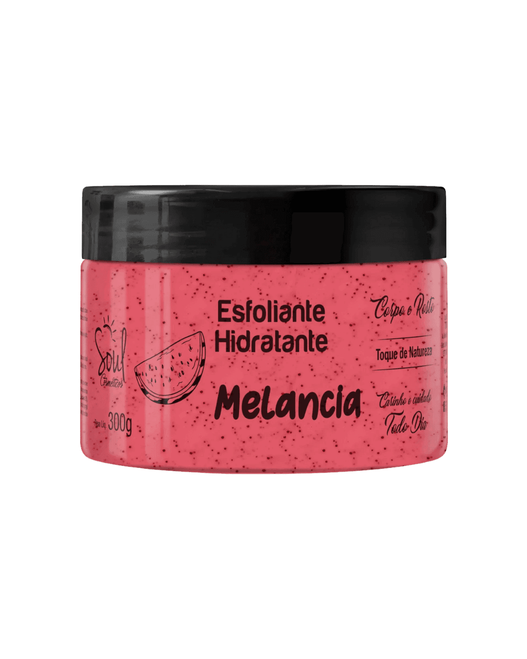 HIDRATANTE ESFOLIANTE MELANCIA 300GR SOUL COSMETICOS
