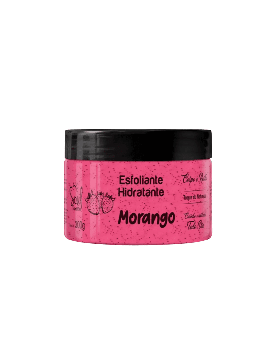 HIDRATANTE ESFOLIANTE MORANGO 180GR SOUL COSMETICOS