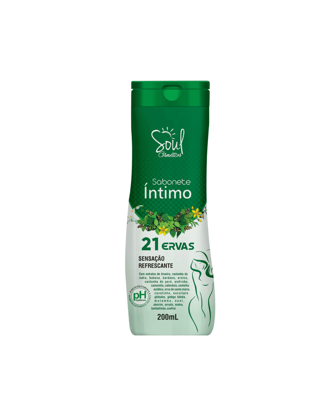 SABONETE FEMININO 21 ERVAS 200ML SOUL COSMETICOS