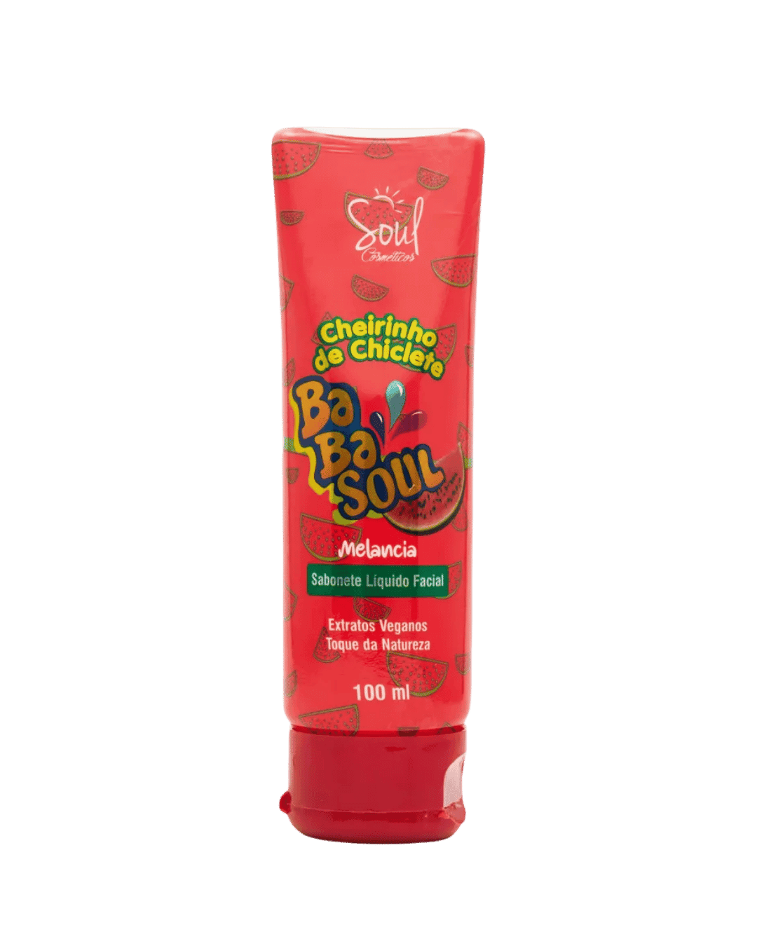 SABONETE LIQUIDO FACIAL BABASOUL MELANCIA 100ML SOUL COSMETI