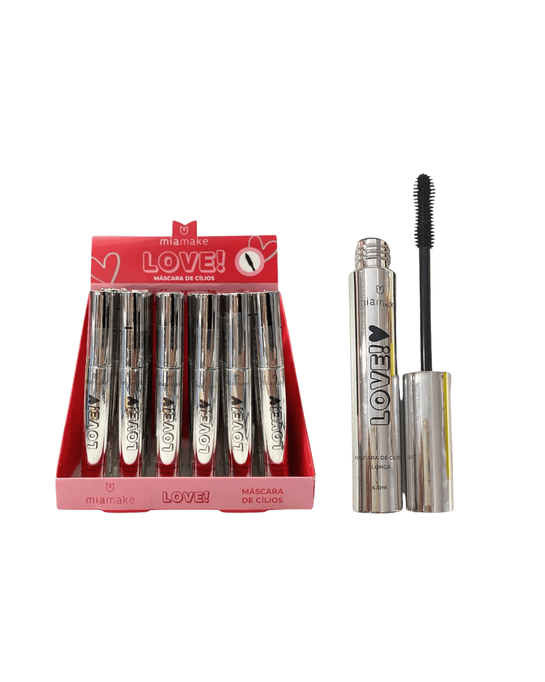366 MASCARA DE CILIOS LOVE - PRATA CX/24 MIAMAKE