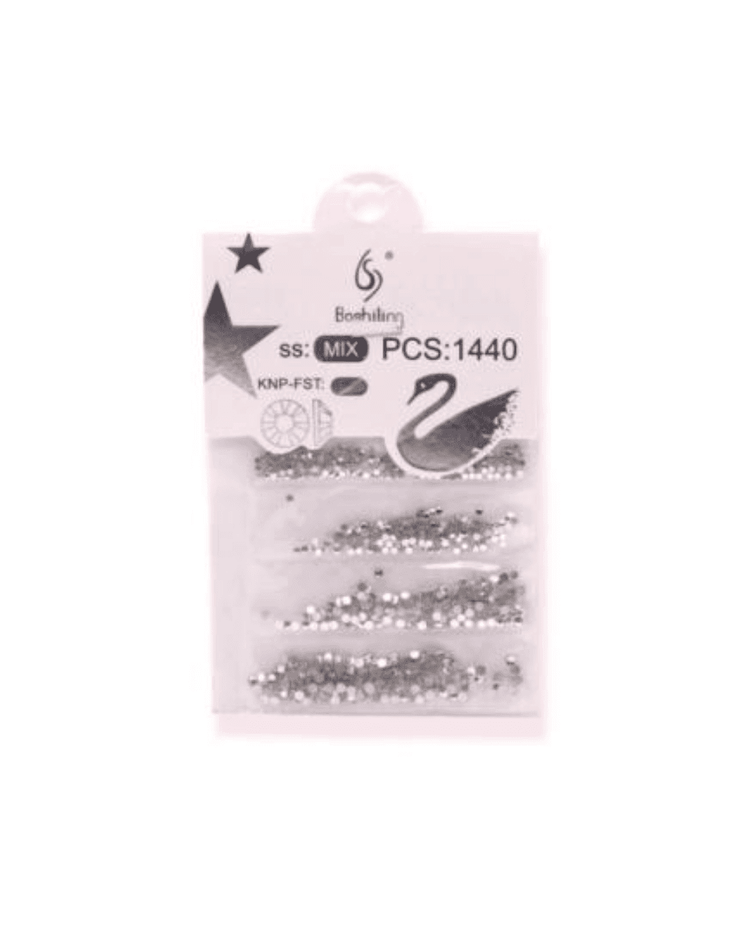 HB87411 DECORACAO EM PLASTICO PARA UNHAS CX/12 PINK 21
