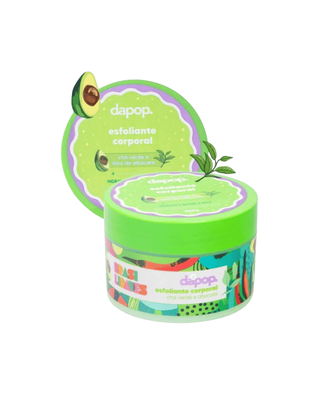 DP2285 ESFOLIANTE CORPORAL CHA VERDE E OLEO DE ABACATE DAPOP
