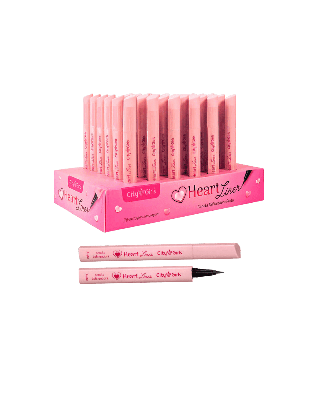 CG313 CANETA DELINEADORA HEART LINER CX/36 CITY GIRLS