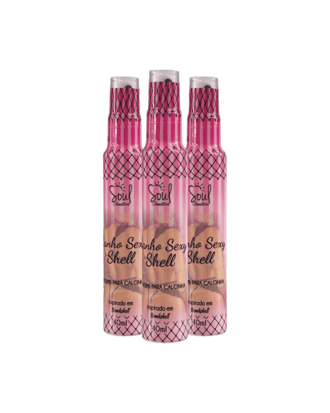 PERFUME PARA CALCINHA BANHO SEXY SHELL 40ML SOUL COSMETICOS