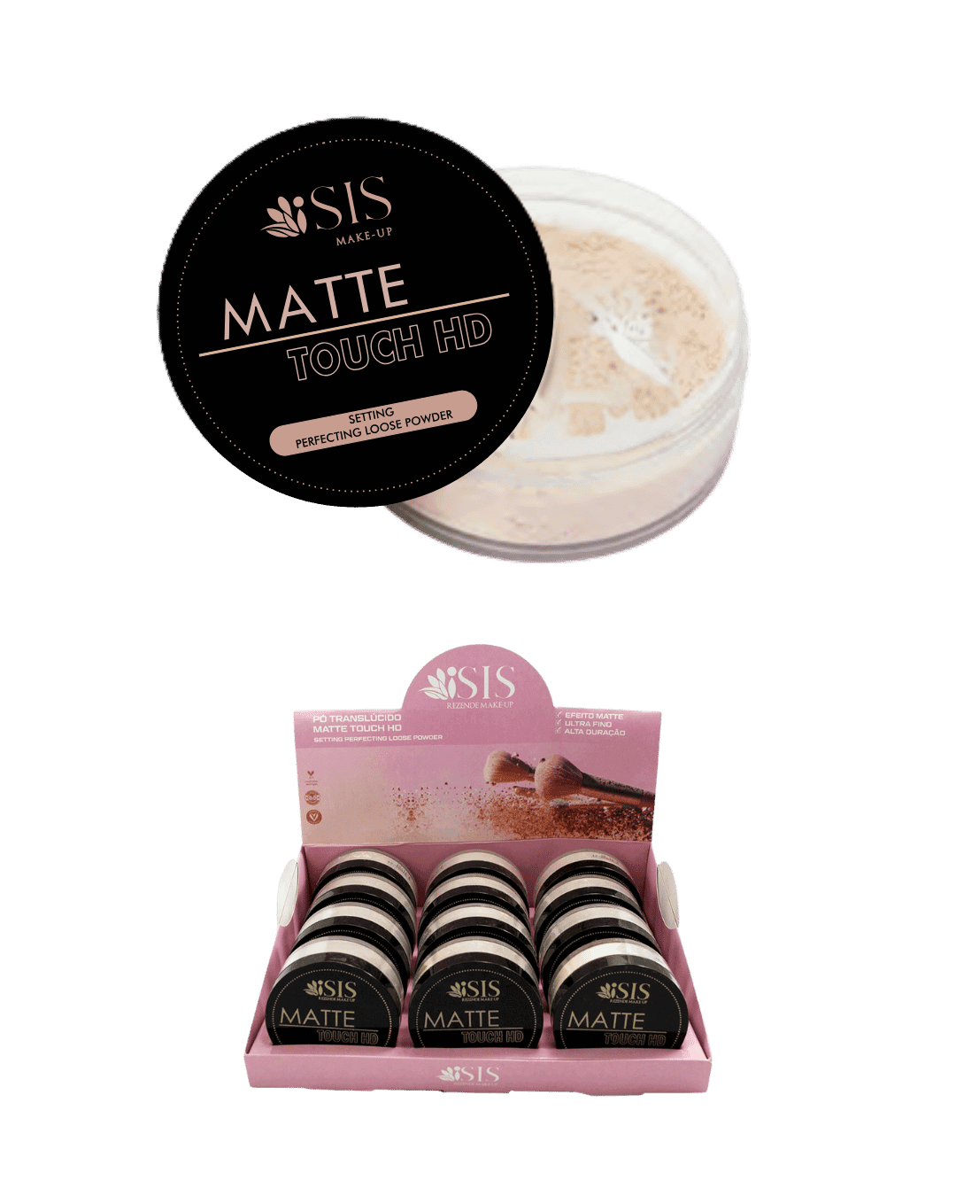 IS022 PO TRANSLUCIDO MATTE ROSA CX/12 ISIS MAKEUP
