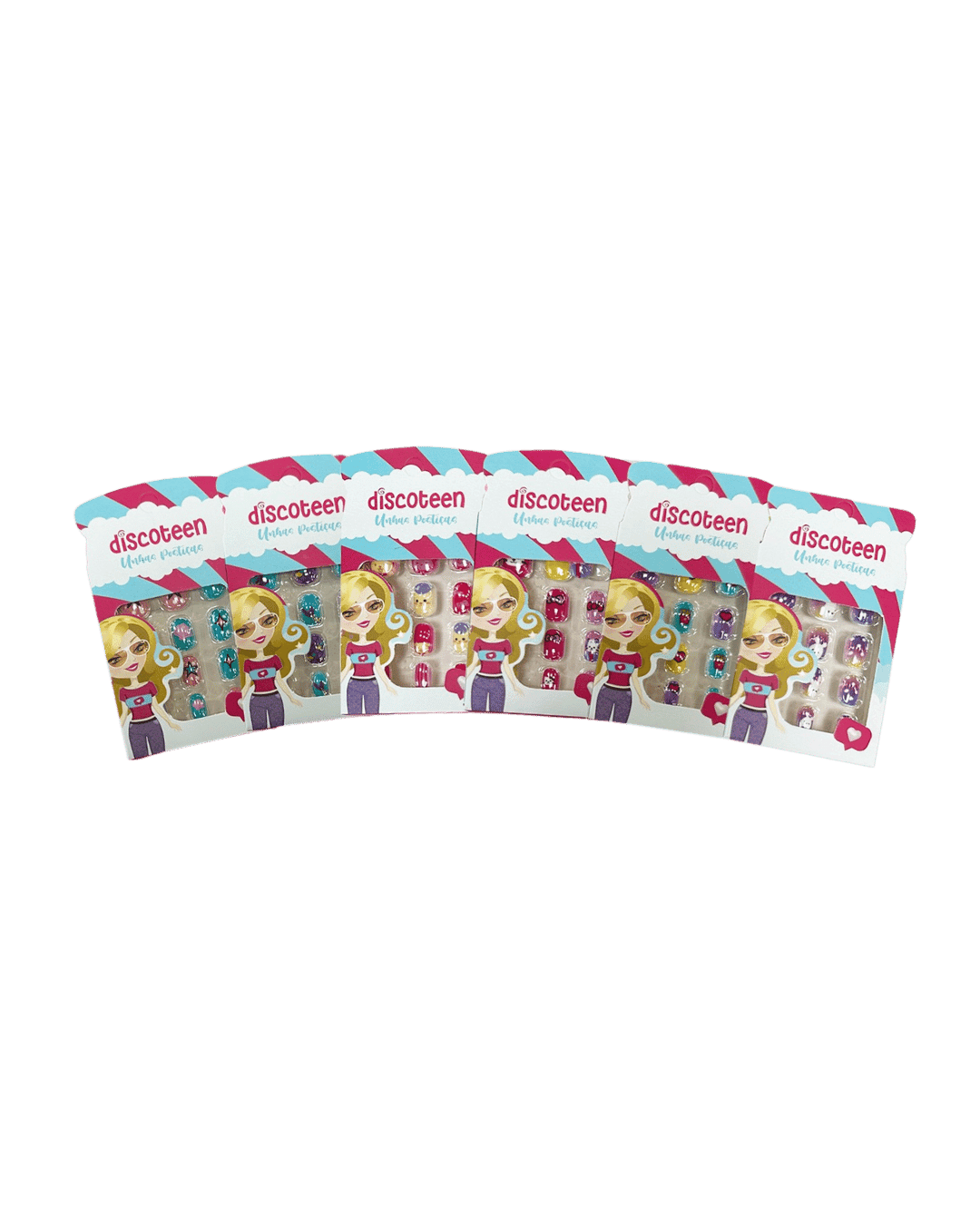 HB 103941 UNHAS POSTICAS INFANTIL SORTIDAS PC/12 DISCOTEEN