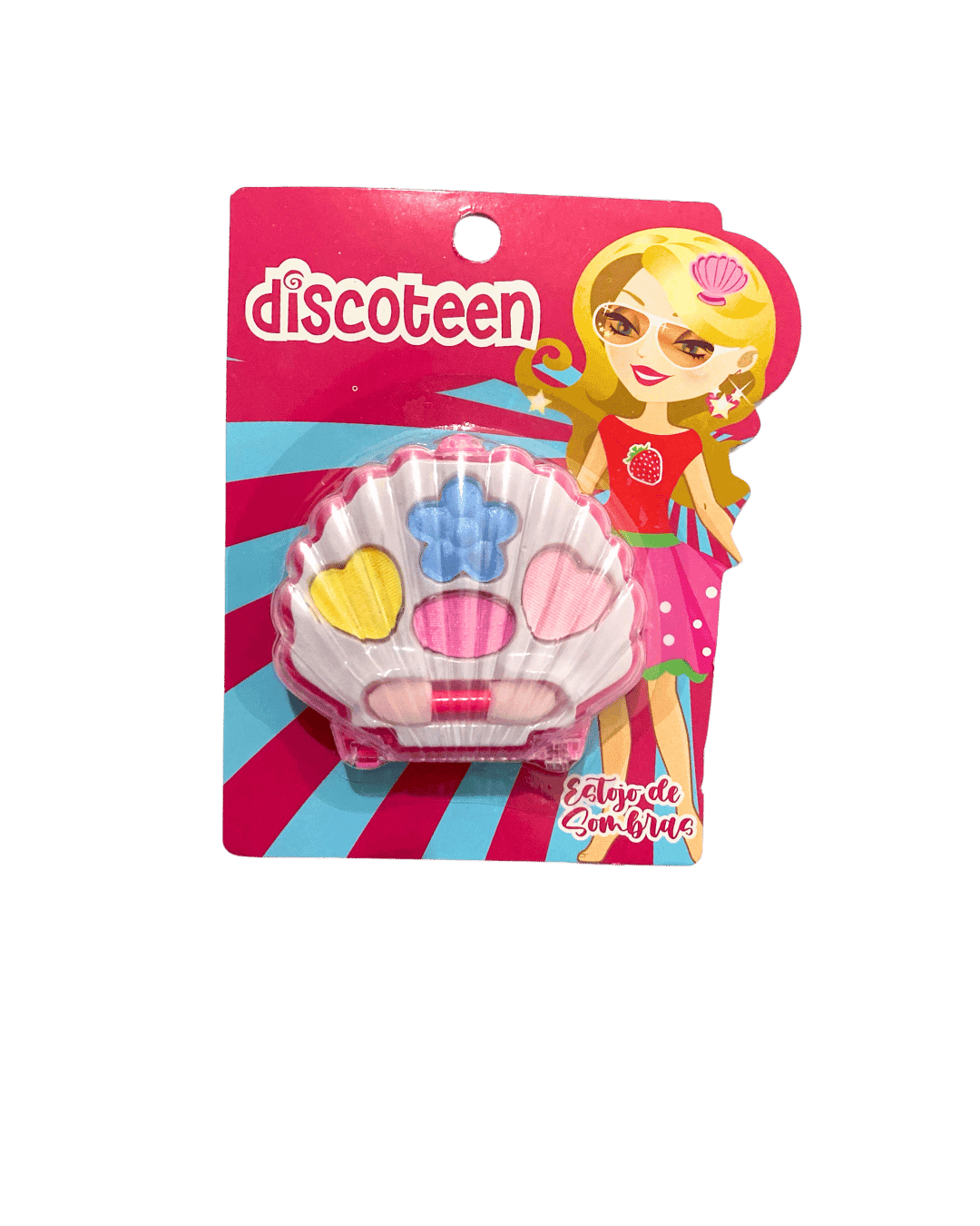 HB 103643-D ESTOJO DE MAQUIAGEM INFANTIL CONCHA DISCOTEEN