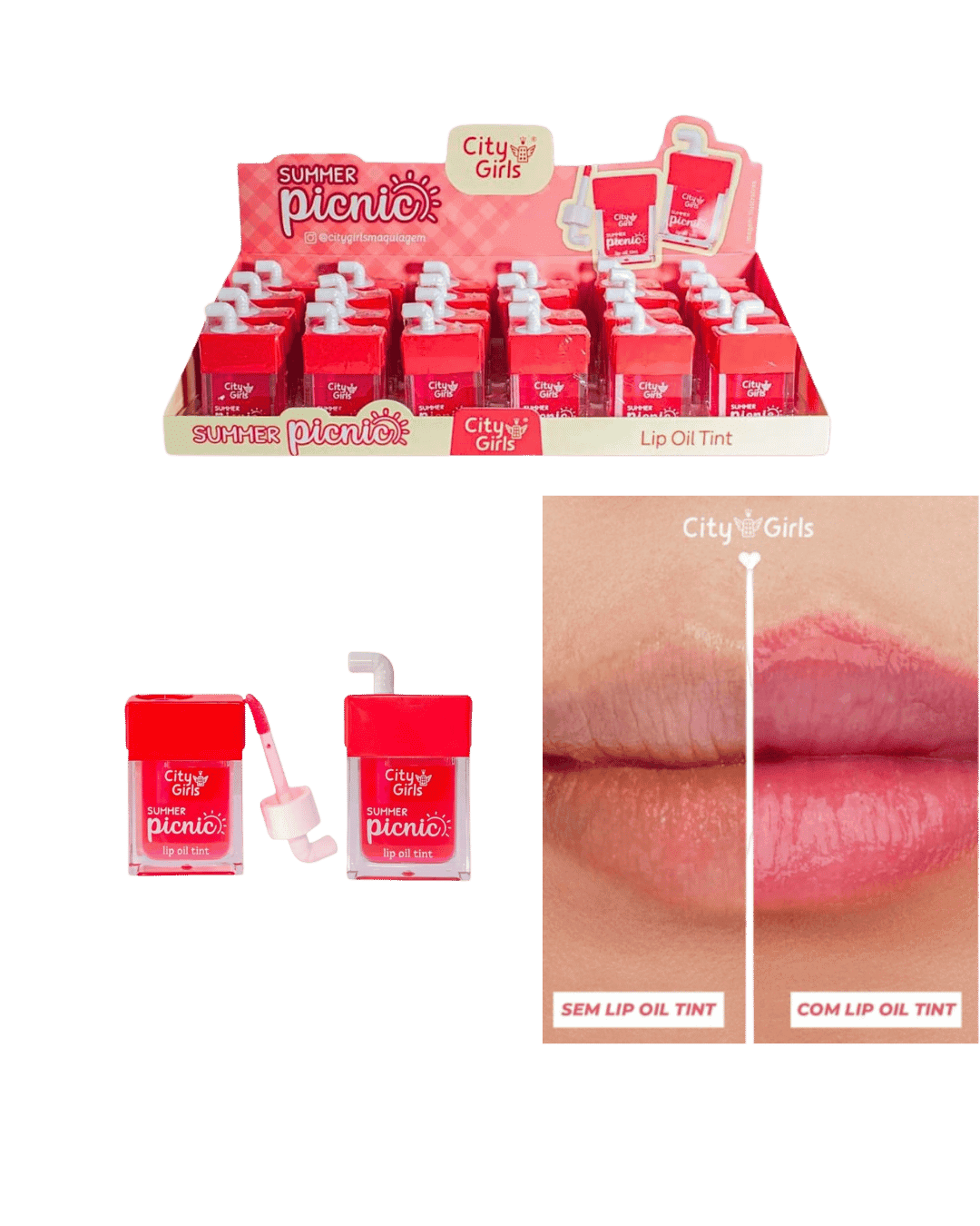 CG405 LIP OIL TINT SUMMER PICNIC  CITY CX/24 CITY GIRLS