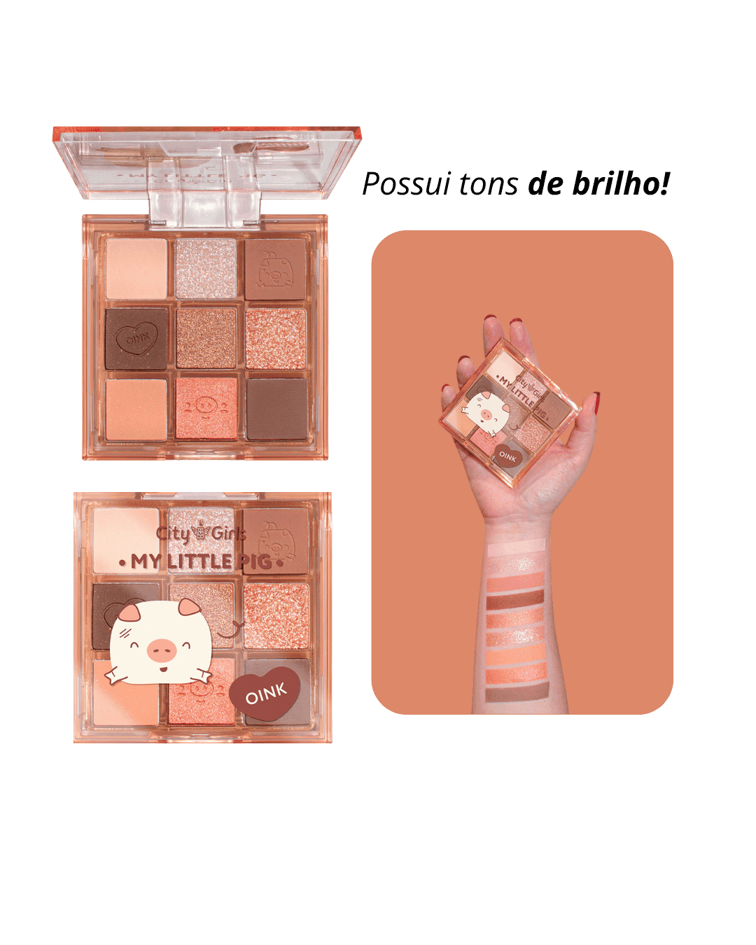 CG321-B PALETA DE SOMBRAS MY LITTLE PIG CITY GIRLS