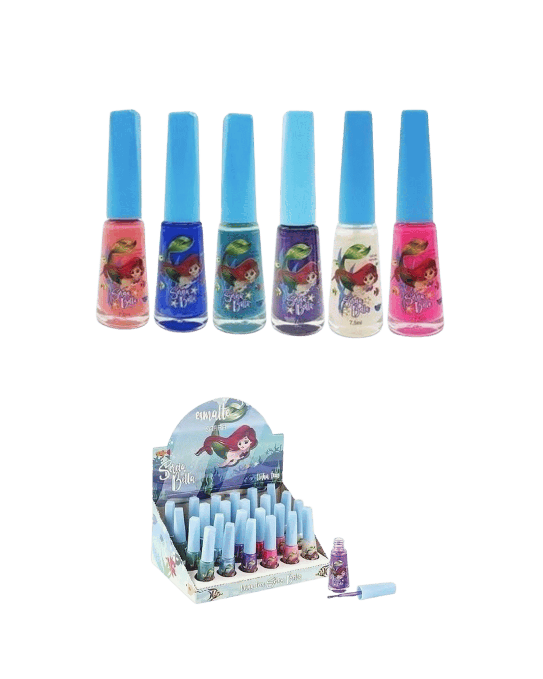 ESMALTE PARA UNHAS SAFIRA SEREIA BELLA CX/24