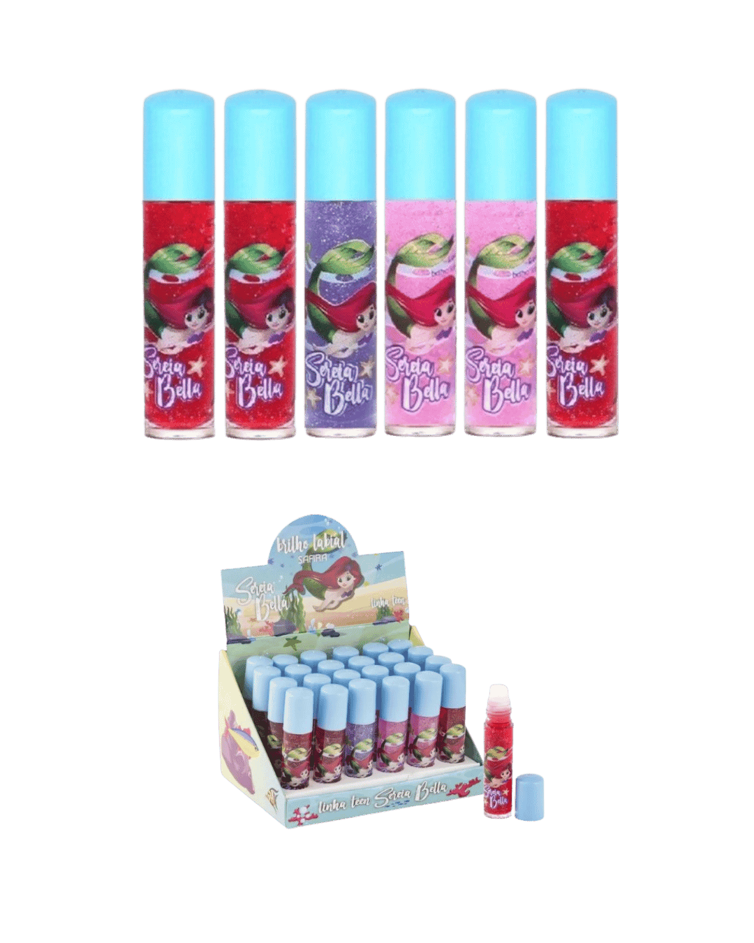 BRILHO LABIAL SEREIA BELLA CX/24 SAFIRA