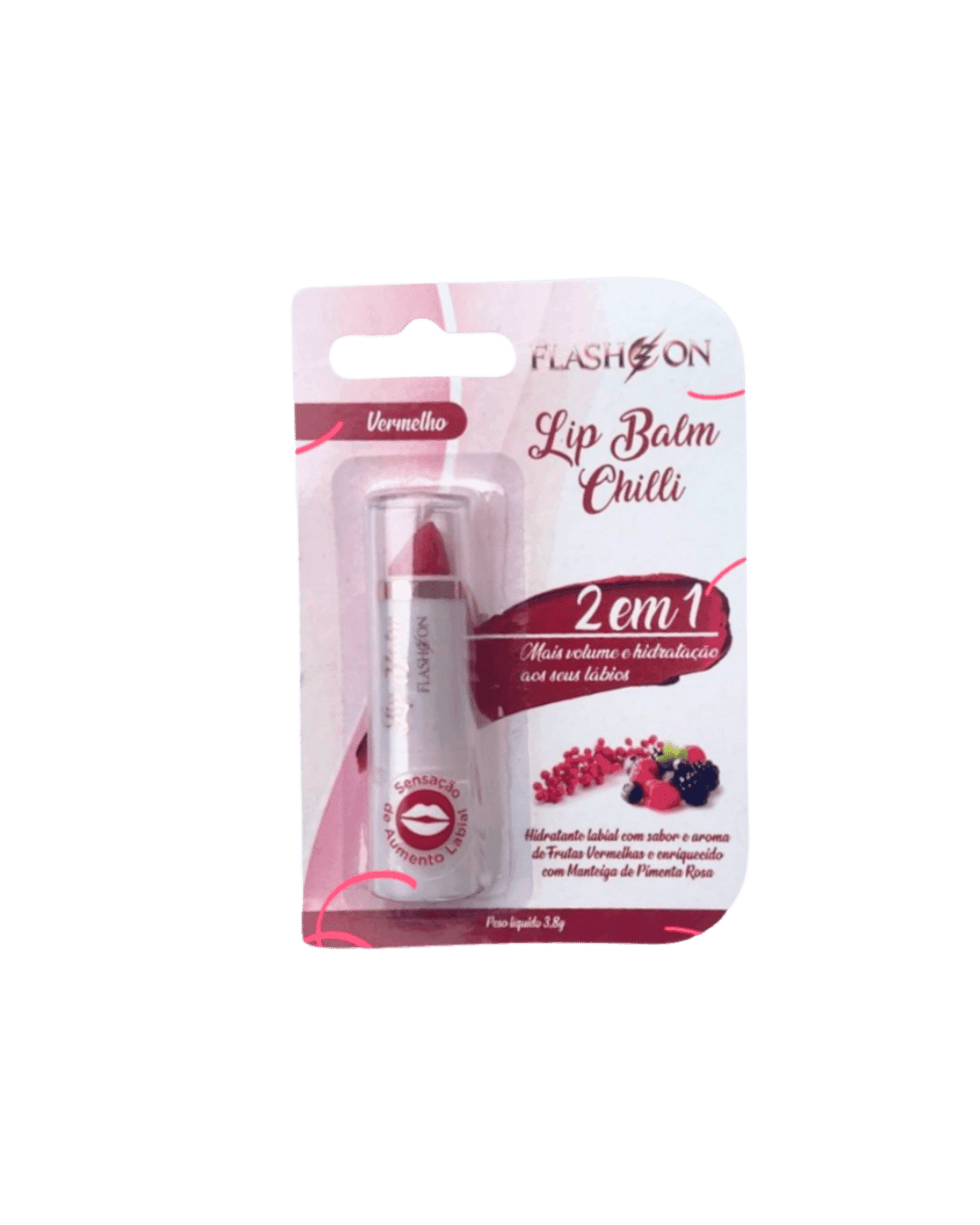 378 LIP BALM FLASH ON CHILLI VERMELHO