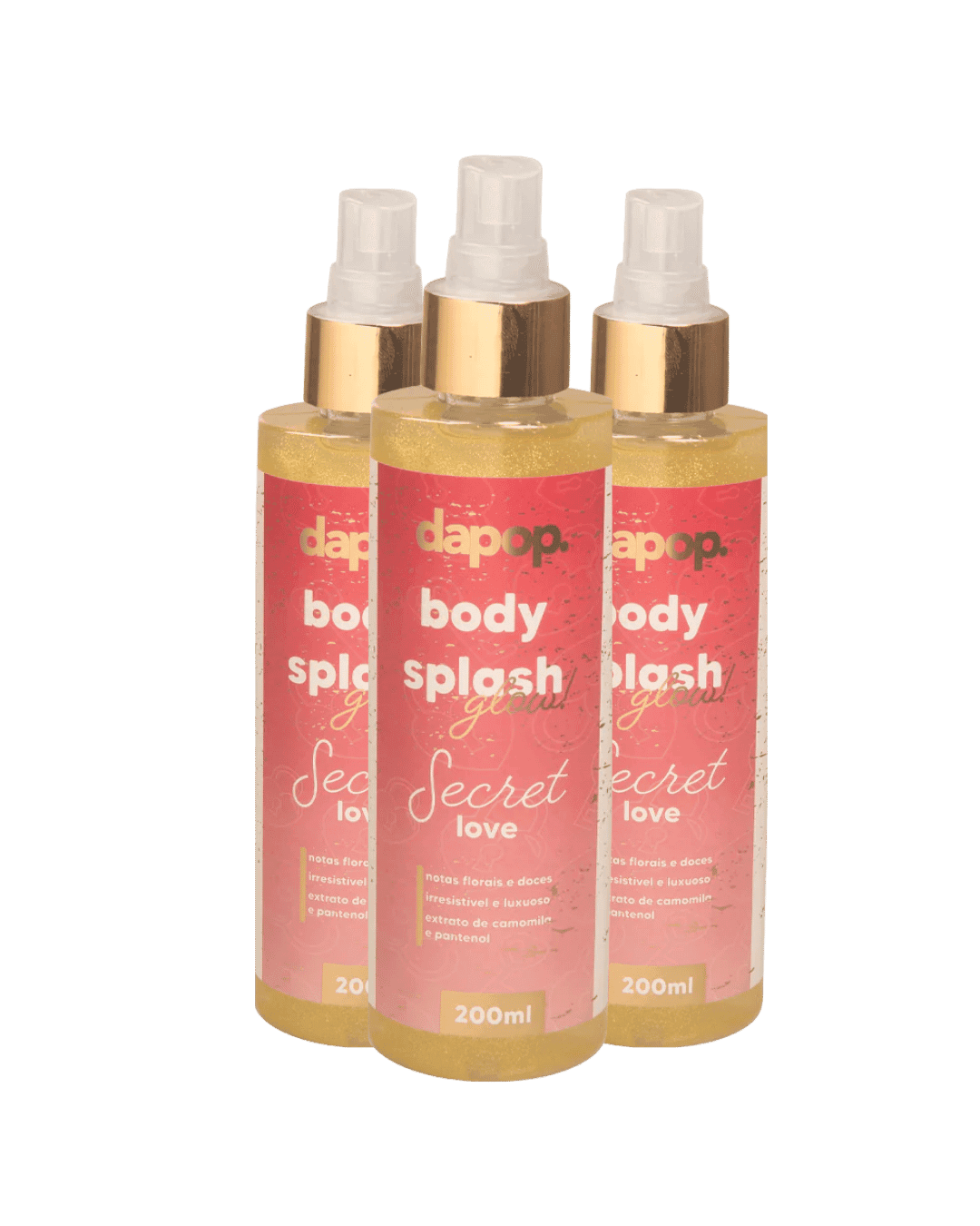 DP2316 BODY SPLASH GLOW SECRET LOVE DAPOP